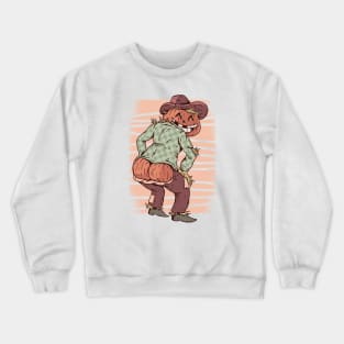 Scarecrow Pumpkin Crewneck Sweatshirt